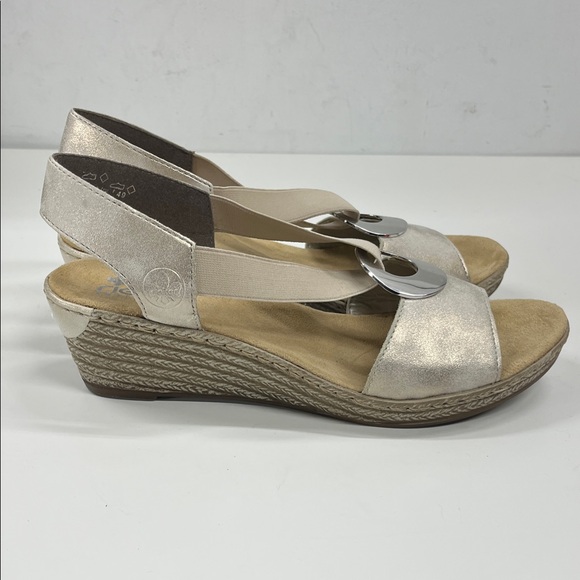 New Rieker FANNI Wedge Sandals Size EU 39( US 8) - Picture 4 of 10